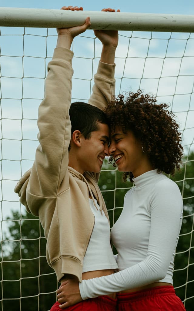 Two women in conversation